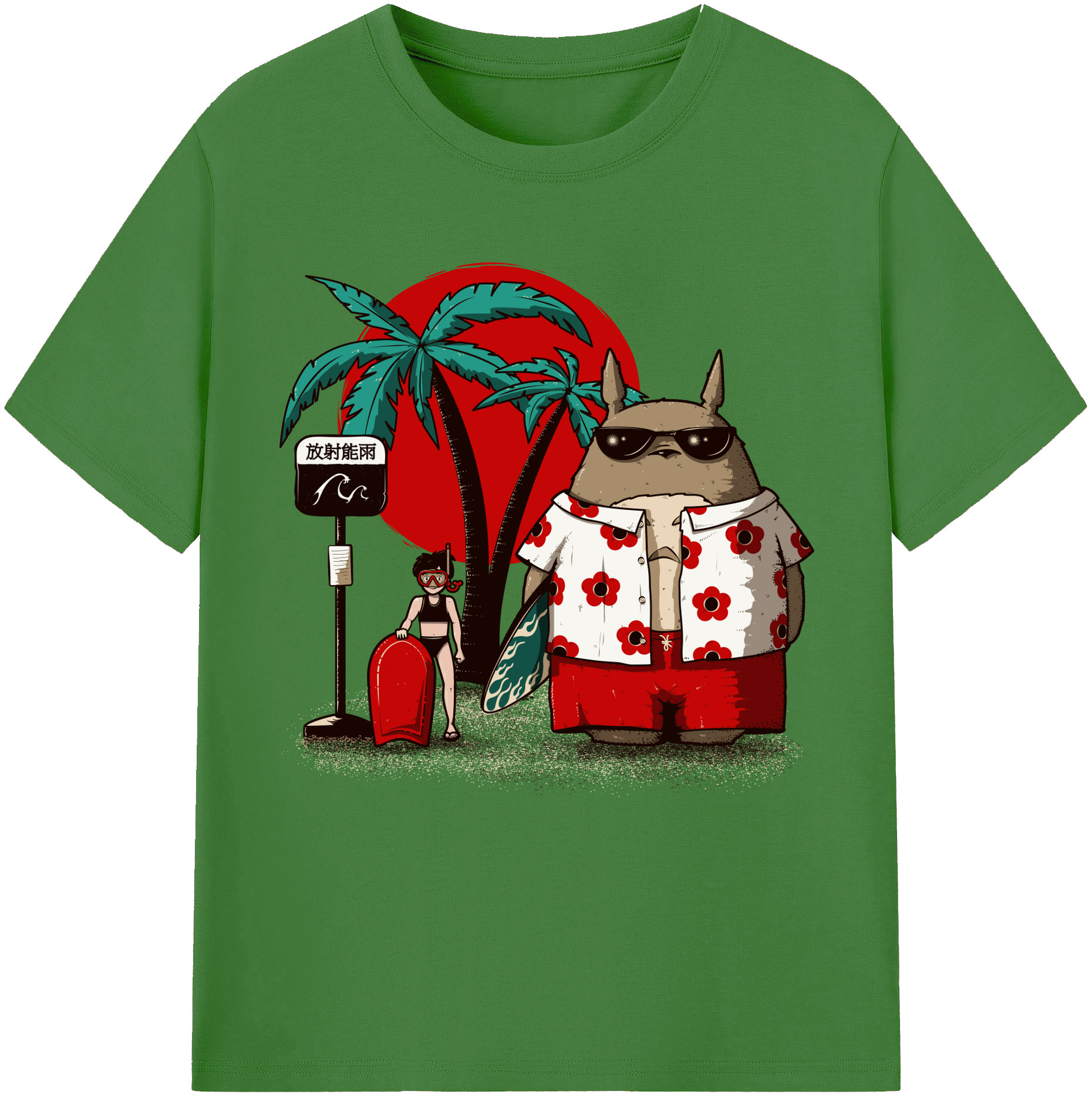 （画像用） となりのトトロ 草壁メイ 草壁サツキ My Neighbor Totoro Satsuki Kusakabe Mei Kusakabe レディースカジュアルプリントTシャツ（綿100％）